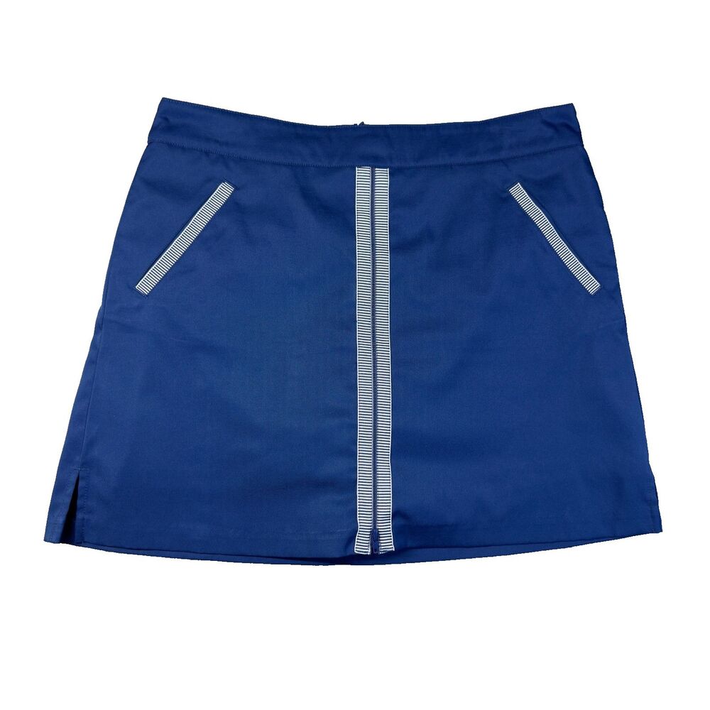 Lady Hagen Skort Womens 10 Navy Blue Pockets Zipper Lining Active Outdoor Golf